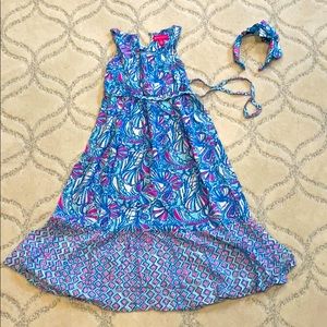 EUC lilly Pulitzer dress and matching headband